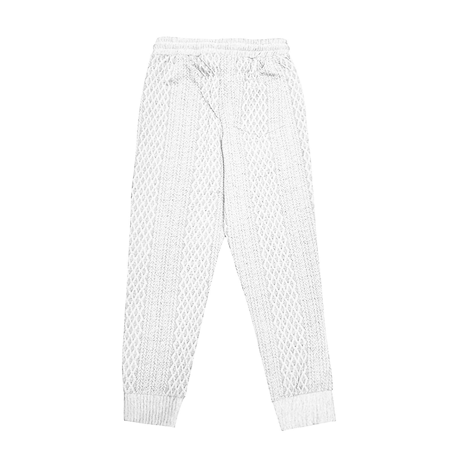 thumbnail image 5 of Pantalones informales con cordón jacquard para hombre: cintura elástica, corte holgado, estilo ejecutivo/otoñal, múltiples bolsillos, tejido de poliéster, diseño moderno., 5 of 5